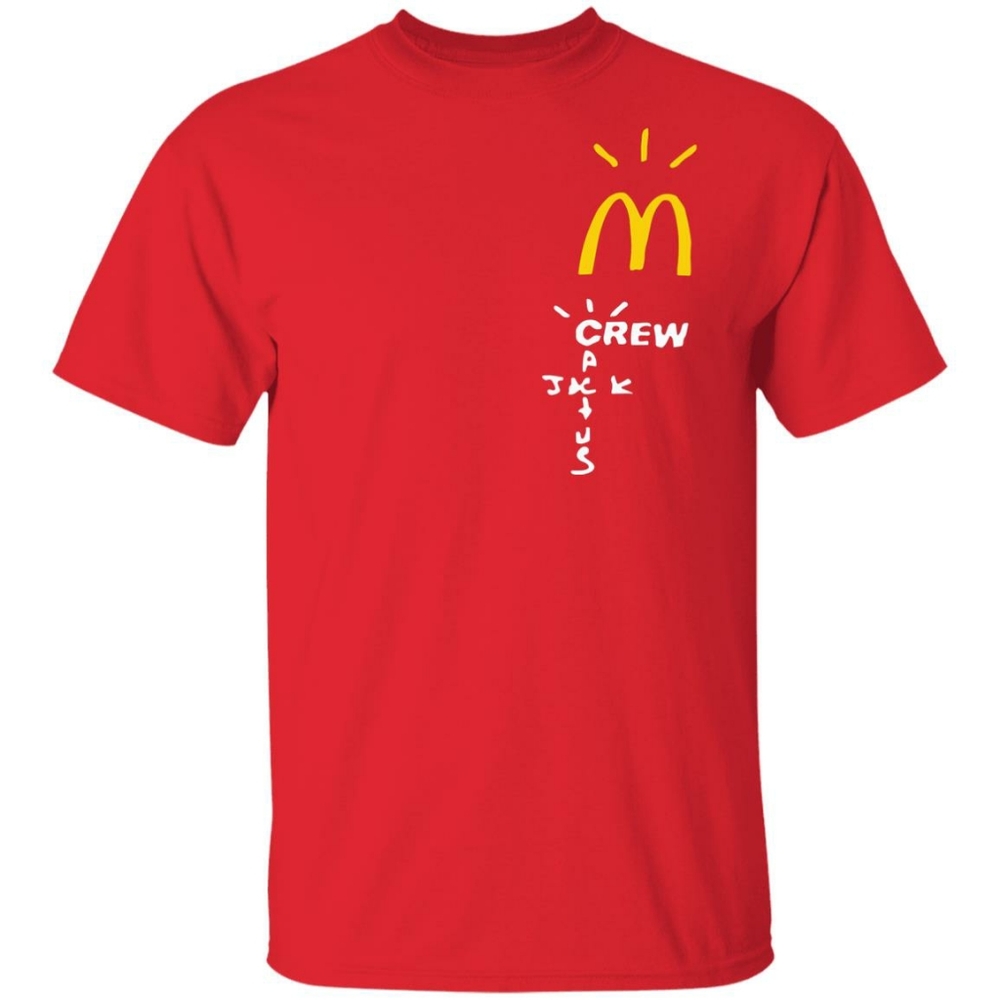 Travis Scott Cactus Jack Mcdonalds crew shirt